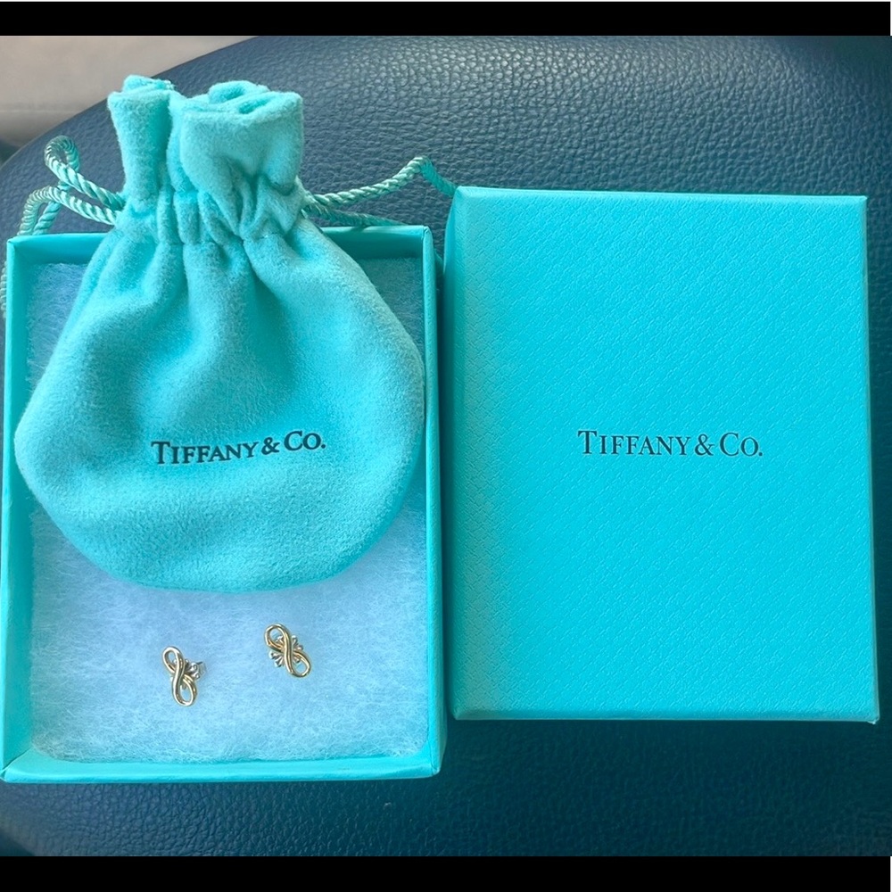 Tiffany & Co. 18k Yellow Gold Infinity Earrings
